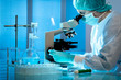 scientist working at the laboratory