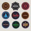 Collection of vintage round badges Collection of vintage round badges