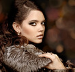 Fashion Woman with make up. Luxury Style