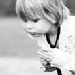 portrait boy outside