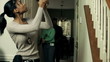CSI detectives enter a home to secure a crime scene.