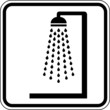 Dusche Badezimmer allgemein Schild Zeichen Symbol
