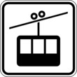 Seilbahn Lift Schild Zeichen Symbol Vektor Grafik