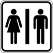 Toilette WC Klo Damen Herren Schild Zeichen Symbol