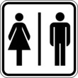Toilette WC Klo Damen Herren Schild Zeichen Symbol