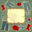 sale tag with place for text