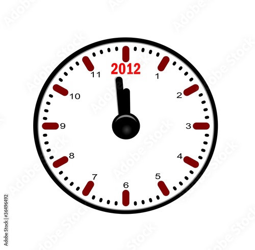 Ilustración: horloge 2012 horloge 2012