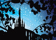 palace with thorns night