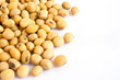 soy beans on white background soy beans on white background