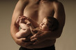 Foto: portrait of father and his child portrait of father and his child