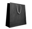 Black recycle paper shopping bag