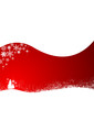 Red Snow Postcard - Christmas Card Red Snow Postcard - Christmas Card