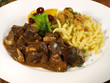 Rehragout mit Spätzle