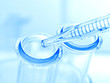 Science and medical glassware and test tube,