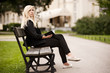 Woman in a park