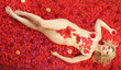 Beauty in a bed of roses