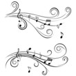 Ornamental Music Notes
