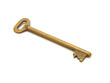 old golden key on white background old golden key on white background