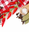 Spices over white background Spices over white background
