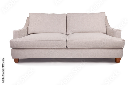 Photo: Large white couch sofa or love seat Large white couch sofa or love seat