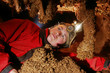 Foto: Beautiful stalactites and stalagmites in a cave Beautiful stalactites and stalagmites in a cave
