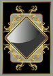 Background with golden ornament
