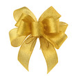 Pfiffig elegante goldene Schleife