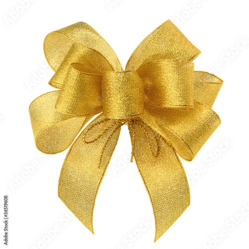 Photo: Pfiffig elegante goldene Schleife Pfiffig elegante goldene Schleife