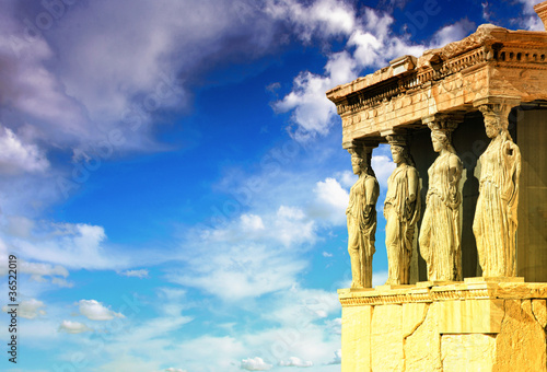 Photo: Caryatids, erechtheion temple Acropolis Caryatids, erechtheion temple Acropolis