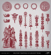 Military trappings of ancient Rome set.
