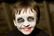young boy with halloween makeup