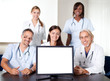Closeup portrait of doctors in a meeting