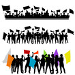 fun group with flags