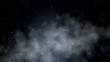 The star sky. Clouds.