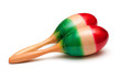 photo of maracas on white background