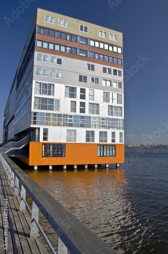 Photo: Modern architecture of Amsterdam. Netherlands. Modern architecture of Amsterdam. Netherlands.