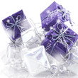 Paquets-cadeaux bleus et blancs Paquets-cadeaux bleus et blancs