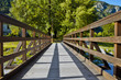 Foto: Wooden footbridge Wooden footbridge