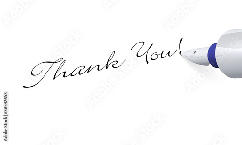 Illustration: Stift Konzept - Thank You Stift Konzept - Thank You