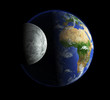 Unsere Erde und der Mond