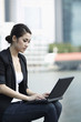 Business woman using a Laptop