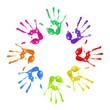 painted handprints