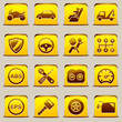 button Yellow Automotive