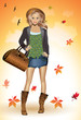 Vector: Autumn Girl Autumn Girl