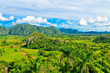 The Vinales valley in Cuba, a famous tourist destination