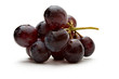 Black grapes isolated on the white background