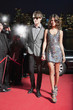 Celebrity walking on red carpet