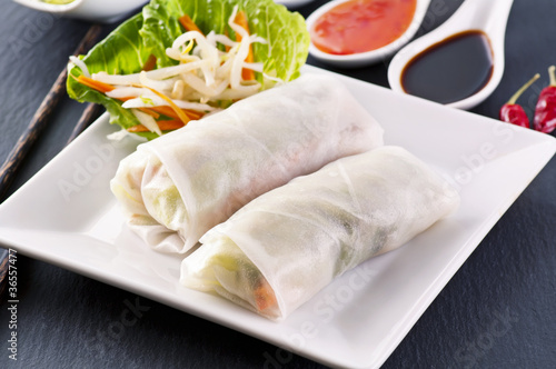 Photo: spring rolls spring rolls