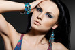 elegant fashionable woman with jewelry elegant fashionable woman with jewelry