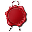 Wachssiegel mit Faden